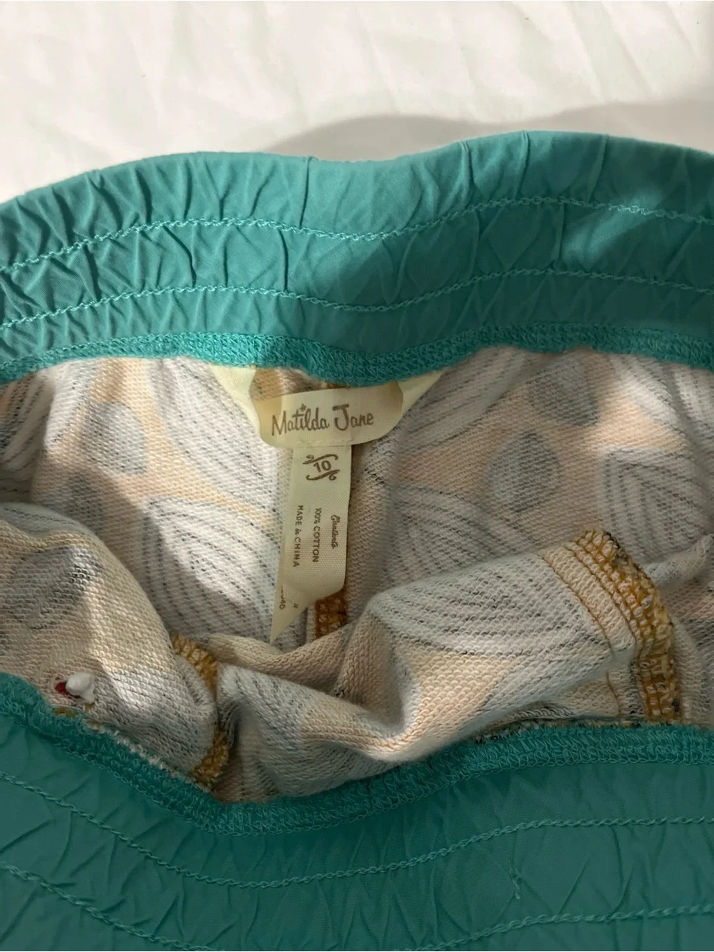 Matilda Jane set of 2 boy’s size 10 shorts. Sharks and leaves print